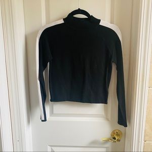 Modern Striped Sleeve Sweater